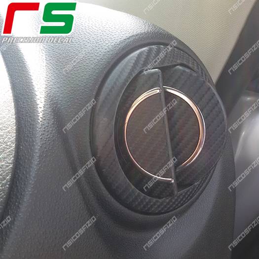 Alfa Romeo MiTo Carbonoptik-Aufkleber Klimaanlage