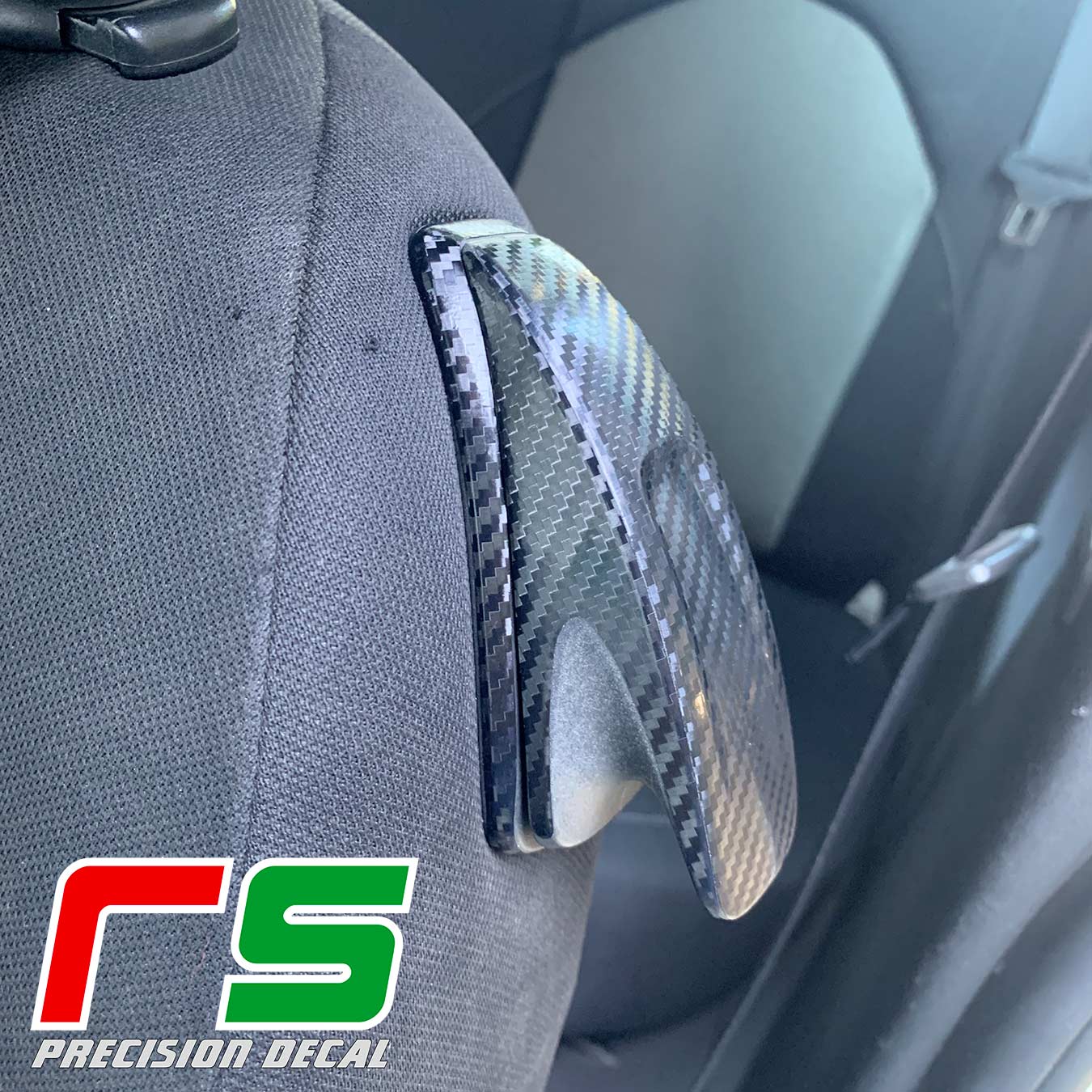 fiat tipo resinated stickers cover airbag carbonlook tuning