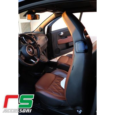 abarth 595 695 ADESIVI carbonlook decal leva ribaltamento sedile