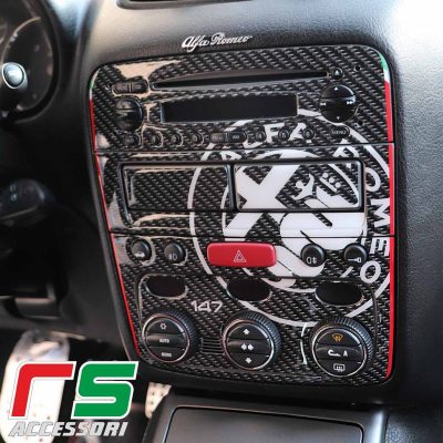 adesivi resinati alfa romeo 147 GT consolle centrale cover