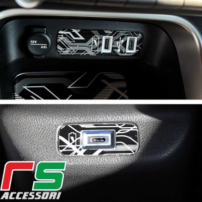 Jeep Avenger adesivi resinati porte usb Decal