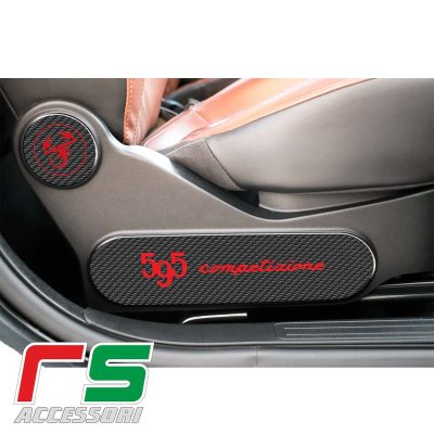 abarth 595 695 ADESIVI resinati decal base sedile