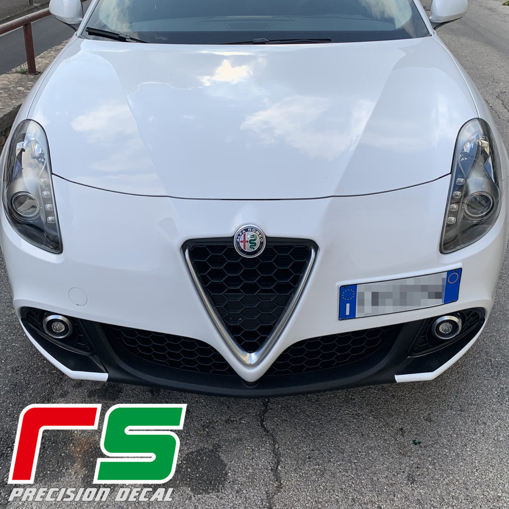 Alfa Romeo Giulietta Decal Bumper Inserts Mustache Carbonlook Sticker 2615