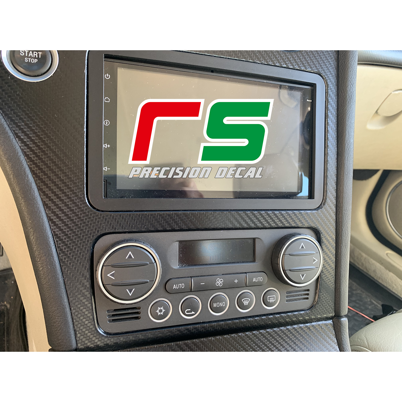 Alfa Romeo 159 stickers center console cover full frame change
