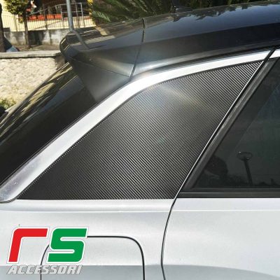 volkswagen T roc black pack Decal adesivi montanti posteriori carbonlook